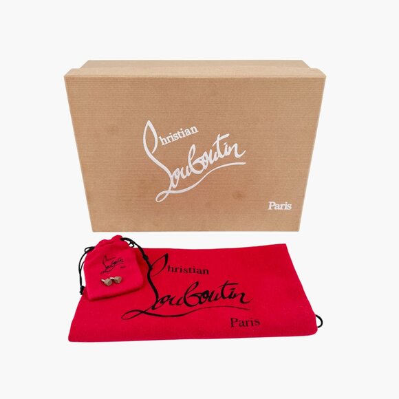 Christian Louboutin Iriza 100 Pumps Size 39 US 9 Glitter Half D'Orsay High Heel - Picture 2 of 15